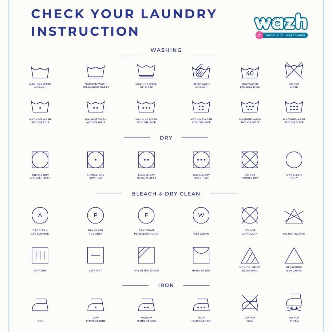 check your laundry instruction
